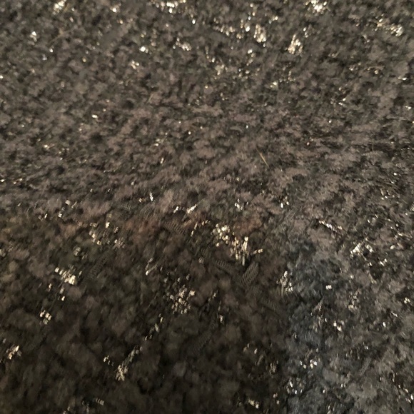 Rachel  Zoe  size medium black  vest w/ silver threading and sequin trim - Picture 12 of 15